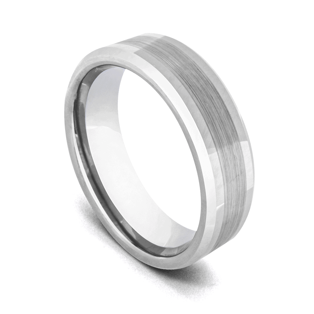 anello da uomo in argento per anniversario di matrimonio fede nuziale fidanzamento 6mm 8mm tungsteno in tutte le misure