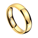 Gracieux - Fede nuziale anello da uomo in titanio - Oro 4mm o 6mm